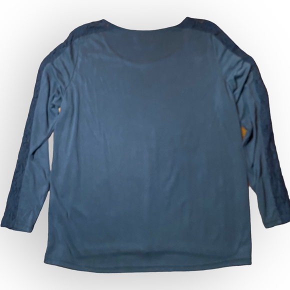 2 for $35 Vero Moda Modal Silky Long Sleeve Top with Lace Sleeve Detail Size XL - Picture 5 of 8